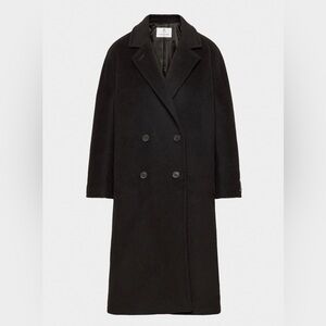 Aritzia Babaton Slouch Wool Coat - Black